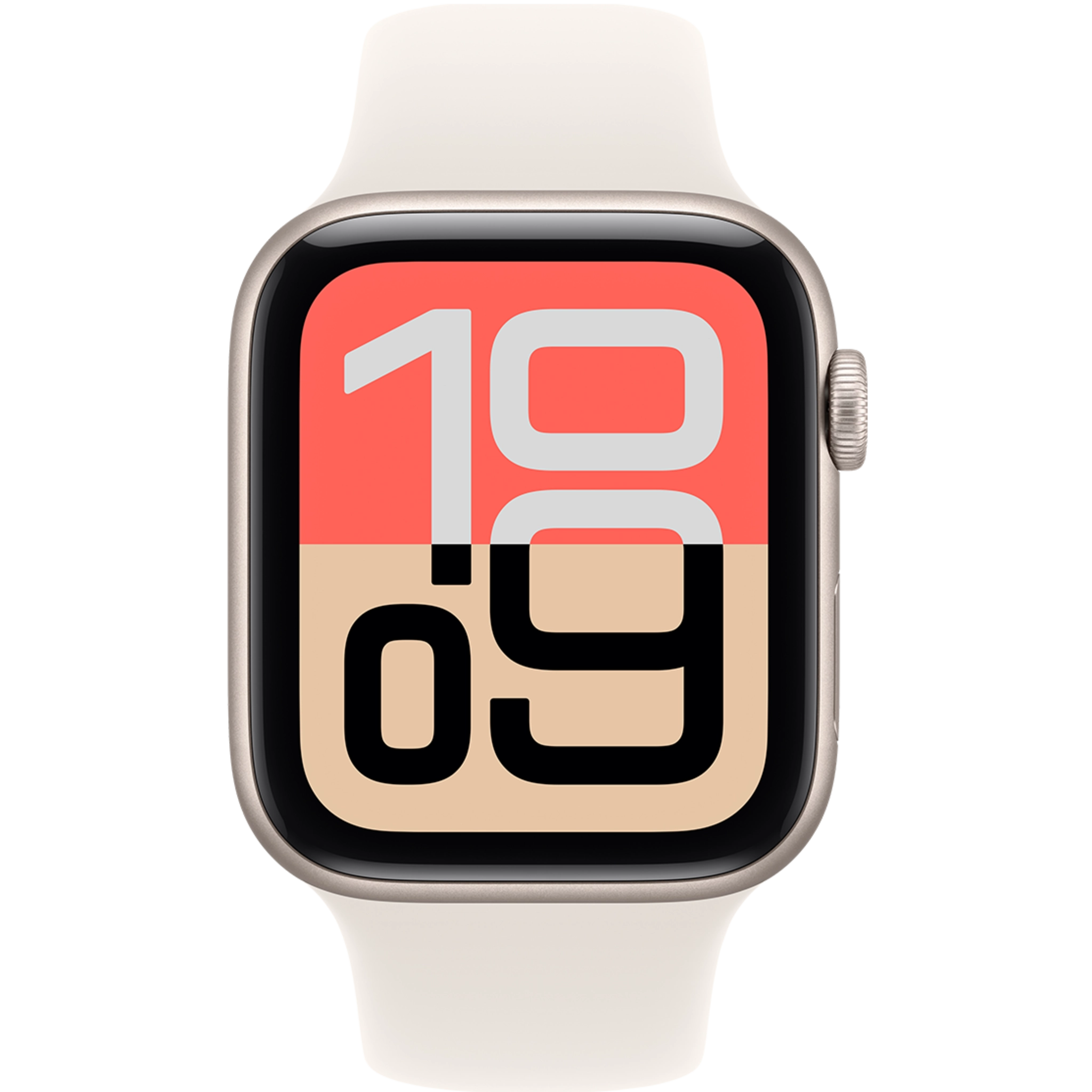 اپل واچ SE 3 آلومینیوم استارلایت با بند اسپرت سیلیکون استارلایت با گارانتی