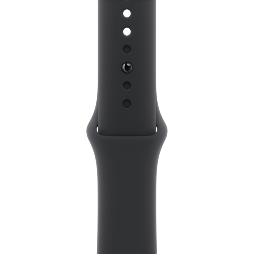 اپل واچ سری 11 جت بلک با بند اسپرت سیلیکون مشکی با گارانتی