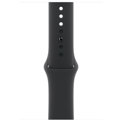 اپل واچ سری 11 اسپیس گری با بند اسپرت سیلیکون مشکی با گارانتی